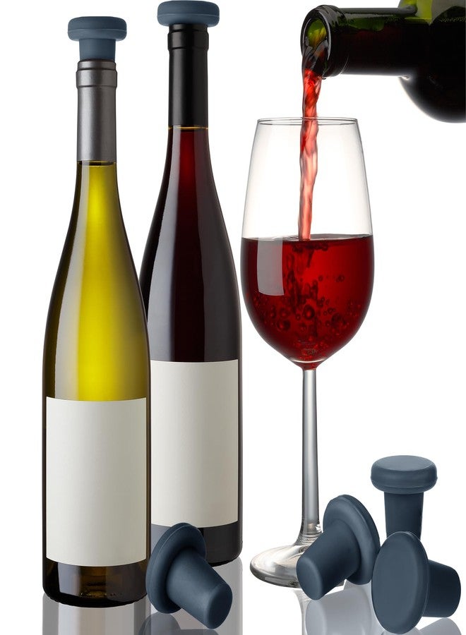 Yookeer مجموعة يوكير من 8 قطع من سدادات زجاجات النبيذ المصنوعة من السيليكون، سدادات محكمة الإغلاق لزجاجات البيرة، سدادات زجاجات زجاجية، سدادات فلين، أدوات تخزين المشروبات (بيرة، شمبانيا، نبيذ) للحفاظ على نضارة المشروبات، أدوات لحفلات الزفاف ومستلزمات عيد الميلاد (رمادي) - Image 5